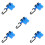 5Sets High Precision Aluminum Rafter Square Holder Stair Gauge Tools 5