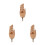 3Pcs Realistic Wooden Hand Figurines with Movable Joints for Display 7