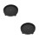 2Pcs Home Use Plastic Flowerpot Base Tray with Wheel Casters Black 3