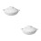 2Pcs Ceramic Cooking Pots White Kitchen Stew Casserole Pots for Home 5