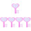 25Pcs Practical Rosy Handheld Whiteboards Single-Sided Erasable 6