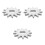 3Pcs Durable Silver Set for Floor Jack Handle Replacement 7