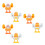 6Pcs Assorted Color Wind Up Chick Figurine Durable Plastic Jumping Toy 8