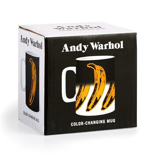 Warhol Banana Color Changing Ceramic Mug by Galison Other Book