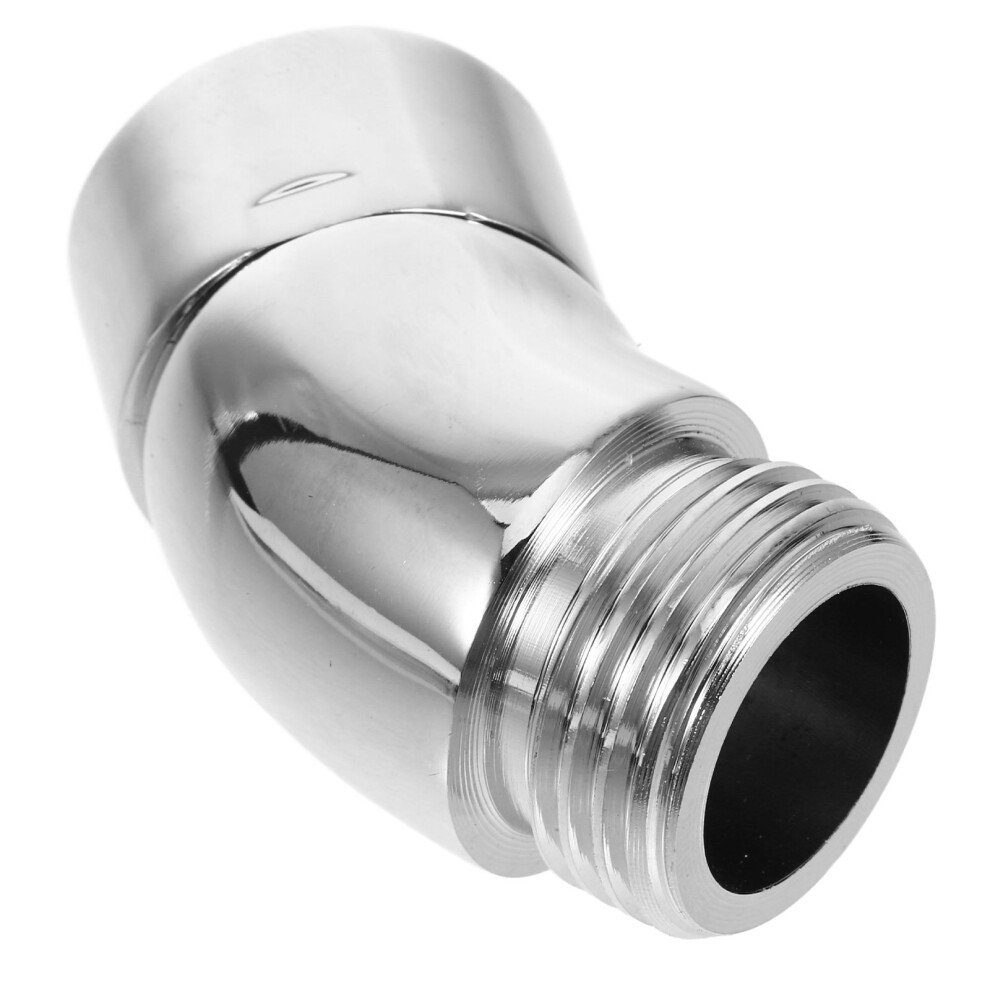 4Pcs Silver Brass Shower Elbow Adapter For Flexible Angle 3592210763938