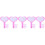25Pcs Practical Rosy Handheld Whiteboards Single-Sided Erasable 10
