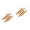 8Pcs Khaki Bamboo Single Pointed Knitting Needles for Crochet Projects 6
