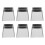 18Pcs Compact Stainless Steel Jewelry Bead Scoops Flat Silver 2
