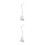 2Pcs White Spring Cable Pendant Fixture Adjustable E27 Hanging Light 6