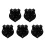 5Pièces Support Mural Épée Noir Design Martial Stable 7