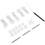 3Sets Rv Awning Pull Rod Pleated Shade Repair Kit White Pom Material 2