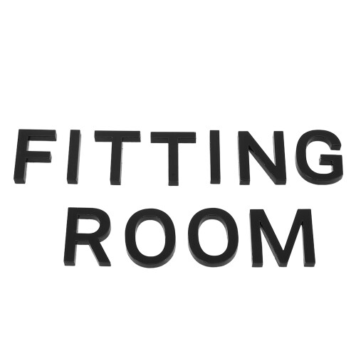 2Sets Self-Adhesive Acrylic Fitting Room Door Signs Decals 1