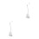 2Pcs White Spring Cable Pendant Fixture Adjustable E27 Hanging Light 4