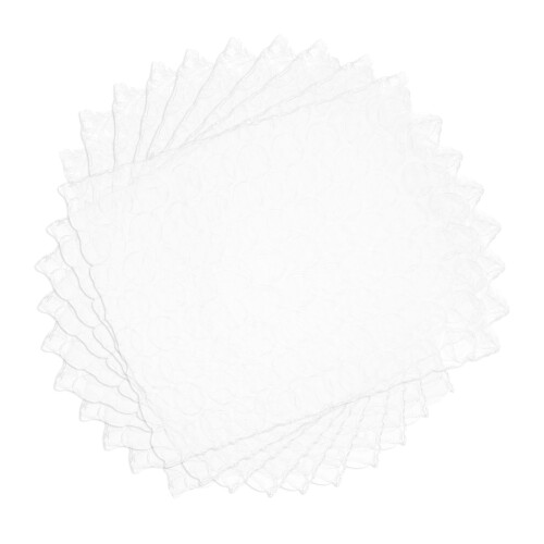 400Pcs Clear Bubble Cushioning Packaging Pouches Pe Shockproof Covers