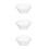 3Pcs Durable Plastic Clear Basins Spacious Household Wash Tub Bowls 7