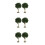 6Pcs Miniature Landscape Trees Green Plastic Model Railroad Scenery 3