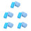 5Sets Versatile Blue Chalkboard Erasers Made with Coral Fleece 7