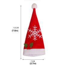 18Pcs Decorative Christmas Cutlery Holder Red Storage Bag Festive Use