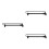 3Pcs Black Steel Sliding Towel Rail Extendable Pull-Out Clothes Rod 8