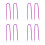 8Pcs Multifunctional Purple Car Fuse Extraction Tool with PVC Grip 2