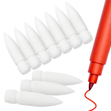 20Pcs Soft Nylon Paint Marker Tips White for Acrylic Brush Pens