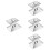 8Pcs Silver Kitchen Stainless Steel Wok and Pan Lid Replacement Covers 8