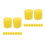 20Pcs Yellow Sponge Foam Roll Replacement for Fish Tank Filters 9