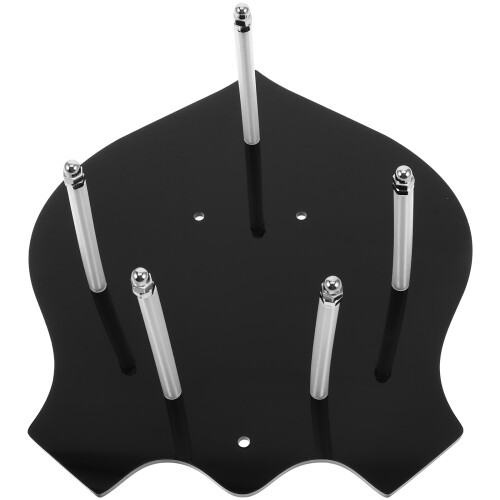 5Pièces Support Mural Épée Noir Design Martial Stable 2
