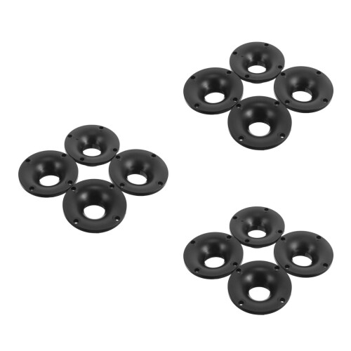 12Pcs Durable Black Plastic Horn Adapters for Stage Speakers 2