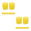 20Pcs Yellow Sponge Foam Roll Replacement for Fish Tank Filters 5