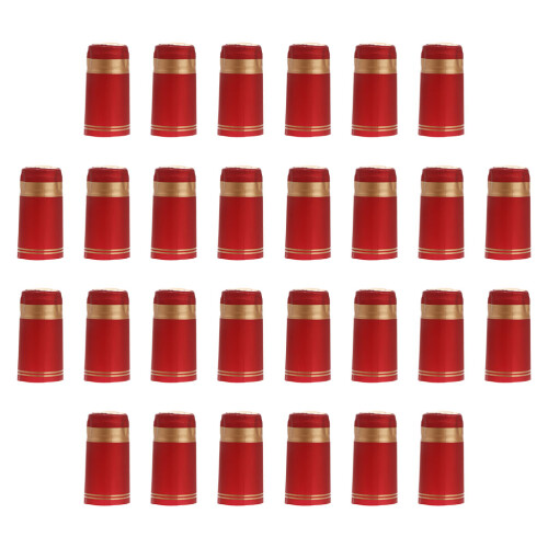 100Pcs Reliable Plastic Red Shrink Tops for Sealing 2
