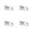 4Pcs White Pc Mobile Phone Screen Smoothing Tool Quick Precise Fit 3
