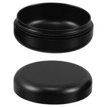 3Pcs Durable Black Metal Tin Storage Container Portable Mini Tins