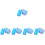 5Sets Versatile Blue Chalkboard Erasers Made with Coral Fleece 6