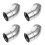 4Pcs Silver Brass Shower Elbow Adapter for Flexible Angle 7