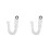 2Pcs White Bathroom Tub Drain Pipe Flexible Ps Plastic Odor Prevention 4
