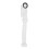 2Pcs White Bathroom Tub Drain Pipe Flexible Ps Plastic Odor Prevention 1