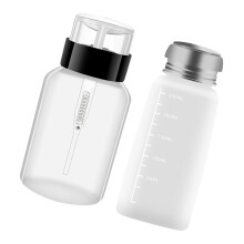 4Pcs Lightweight Nail Polish Remover Bottles Press Dispenser White