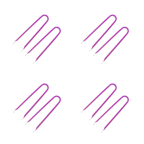 8Pcs Multifunctional Purple Car Fuse Extraction Tool with PVC Grip 2