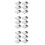 18Pcs Compact Stainless Steel Jewelry Bead Scoops Flat Silver 9