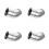 4Pcs Silver Brass Shower Elbow Adapter for Flexible Angle 5
