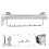 2Pcs Closet Hanger Rack Silver Aluminum Iron Top Mounted Organizer 9