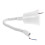 2Pcs White Spring Cable Pendant Fixture Adjustable E27 Hanging Light 3