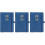 3Pcs Dark Blue Monthly Planner 2025 Portable Academic Planner Notebook 4