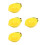 4Pcs Lemon Shaped Ceramic Bowls Cute Yellow Kitchen Decor Storage Dish 5