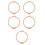 5Sets Wooden Cross Stitch Hoop Frame Adjustable DIY Sewing Craft Tool 7