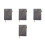 4Pcs Multifunctional 2025 Schedule PU Planner Notebook Grey for School 7