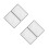 4Pcs Ultra-Thin PVC Magnifier Bookmarks Full Page Reading Aid Black 4