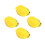 4Pcs Lemon Shaped Ceramic Bowls Cute Yellow Kitchen Decor Storage Dish 7