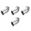 4Pcs Silver Brass Shower Elbow Adapter for Flexible Angle 8